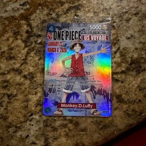One Piece Trading Card with Holographic Design